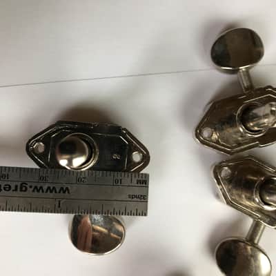 Kluson tuner set Waffle Back Nickel image 3