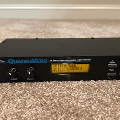 Alesis QuadraVerb 20k Bandwidth Simultaneous Digital Effects Processor 1990s - Black image 3