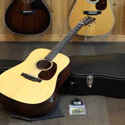 Mint! 2022 Martin D-18 Dreadnought Acoustic Guitar Natural + OHSC image 1