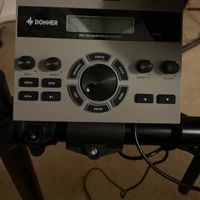 Donner DED-200X Electronic Drum Set, Electric Drum Kit with Quiet Mesh Drum Pads, 2 Cymbals w/Choke, 31 Kits and 450+ Sounds, Throne, Headphones, Sticks, USB MIDI, Melodics Lessons (5 Pads, 4 Cymbals) image 15