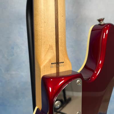 Fender AJB-M Aerodyne Jazz Bass Medium Scale Old Candy Apple Red, MIJ image 17