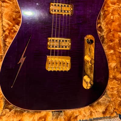 Fender/Holy Grail Custom Cabronita Telecaster 2024 - Deep Purple Flame Top (Nitro) image 6