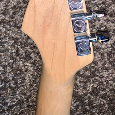06 Fender Standard Stratocaster with  maple Fretboard David Gilmore emg’s electric guitar 2006 White image 10