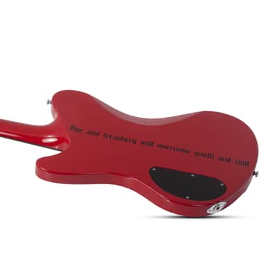 Schecter Simon Gallup Ultra Spitfire Electric Bass Red BRAND NEW image 2