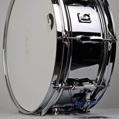 British Drum Company Bluebird 14x6" 10-Lug Chrome-Over-Brass Snare Drum image 5