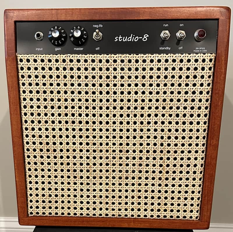 Jax Studio-8, 8-watt hand wired tube amp, 10" Eminence Alessandro speaker, dovetail maple cabinet image 1