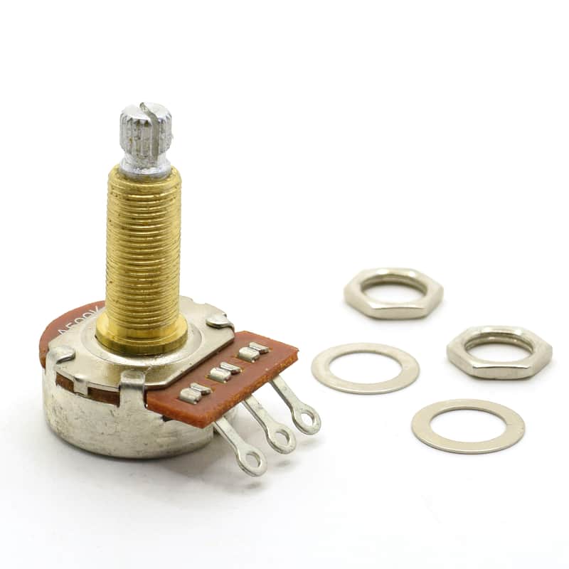 Alpha Potentiometer A500K Long Shaft Audio Pot - Set of 2 image 1
