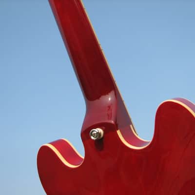 Epiphone Casino Coupe - Cherry Red - Gotoh Bridge - Black Pickguard and Knobs - Upgrades! image 13