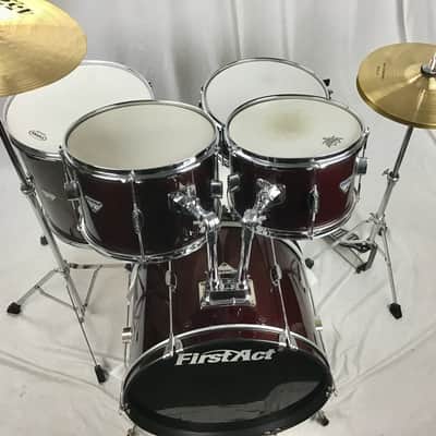 First Act 5pc. Complete Drum Kit w/New Cymbals image 2