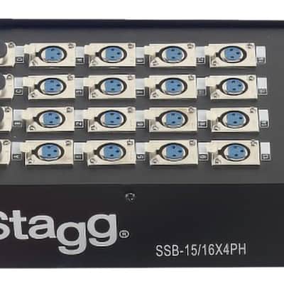 Stagg Stagebox 16 XLR F / 4 Jack M-15M 50' Drop Box Stage Snake Ssb-15/16x4ph image 3