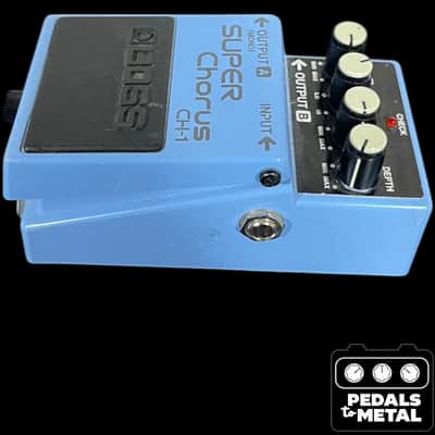 Boss CH-1 Super Chorus (Dark Gray Label) 2001 - Present - Blue - X16637 image 5