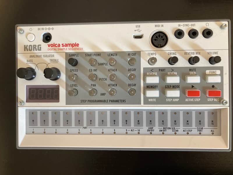 Korg Volca Sample 2 Digital Sample Sequencer 2020 - White image 1