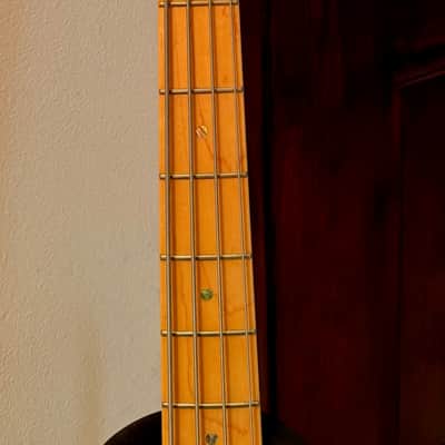 Fender American Deluxe Precision Bass - Transparent Teal Blue image 3