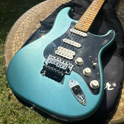 2019 Fender player Stratocaster Tidepool Blue HSS Floyd Rose image 1