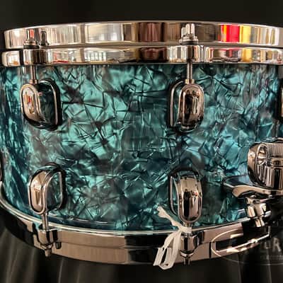 Tama Starclassic Performer  Walnut/ Birch 6.5x14 Snare Drum - Turquois pearl image 7