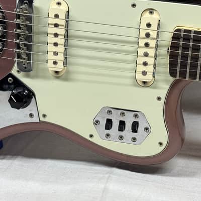 Fender 50th Anniversary Jaguar Guitar with Case 2012 - Burgundy Mist Metallic / Rosewood fingerboard image 6