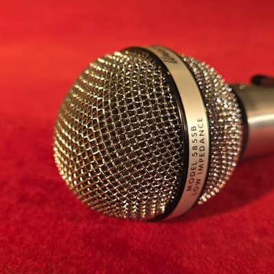 Vintage 1970s Shure 585SB Unisphere A Dynamic Cardioid Microphone Chrome w/ Two Prong Cable image 5