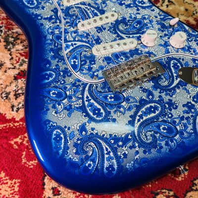 *NEW IN BOX* 2025 Fender Japan Limited Edition Indigo Paisley Stratocaster, Fender Flagship Tokyo Store Exclusive Color, MIJ JD25 image 10