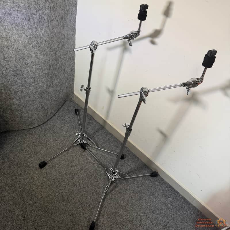 2x Pearl BC150S UniLock Lightweight Flat-Based Convertible Boom Cymbal Stands image 1