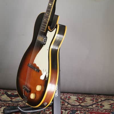 Harmony Stratotone Mercury 1960s - Red Sunburst w /video image 10
