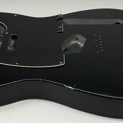 4lbs 10oz BloomDoom Nitro Lacquer Aged Relic Black T-Style Vintage Guitar Body image 5