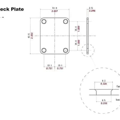 Rainbow Finish Titanium Alloy Guitar and Bass Neck Plate image 5