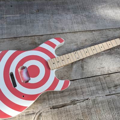 Hair metal 80's Tribute Bullseye Body and Neck DIY image 1