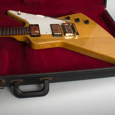 Gibson Explorer Custom Shop Korina Edition Solid Body Electric Guitar (1983), ser. #80483500, original black hard shell case. image 12