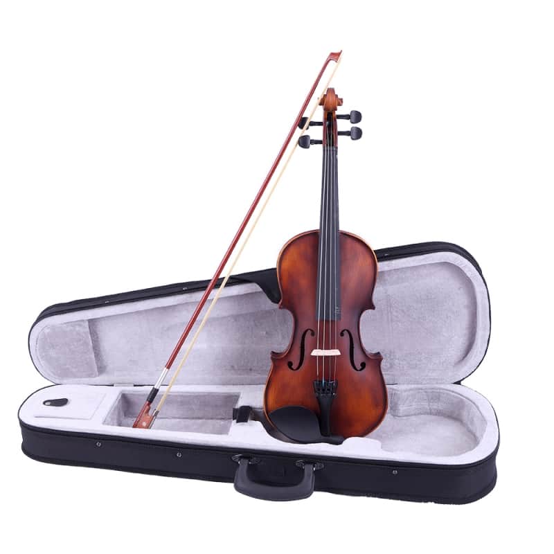 Glarry GV200 4/4 Antiqued Matte Solid Wood Violin image 1