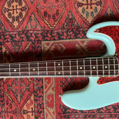 Fender Jazz Bass 1966 - Sonic Blue refin image 3