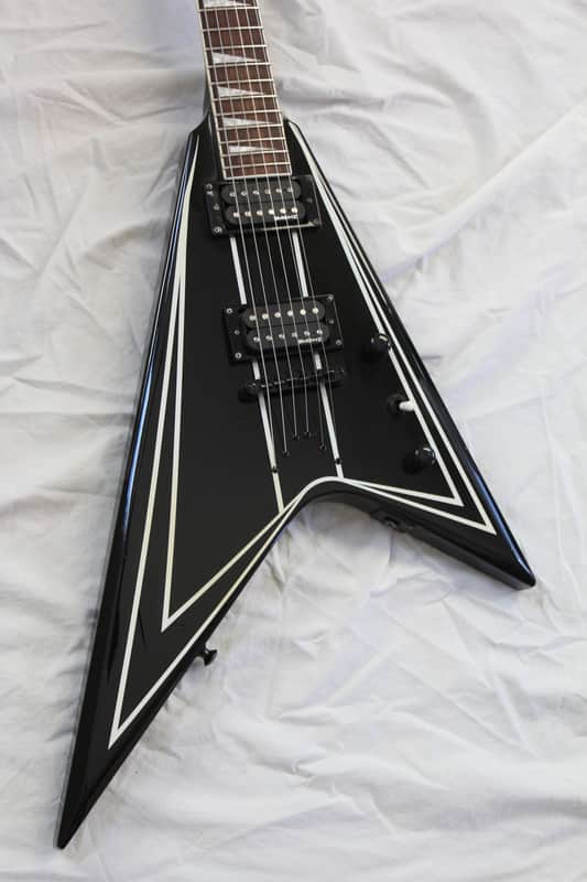 Douglas Offset Flying V Black Finish RR Randy Rhoads Electric