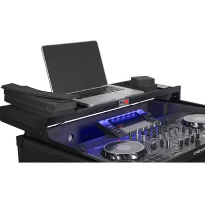 ProX XS-SCLIVE4 LTBL ATA Road Case For Denon SC Live 4 w/Shelf+1 Rack Space+LED image 2