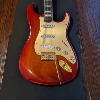 Squier 40th Anniversary Gold Edition Sienna Sunburst (w/ upgrades) image 1