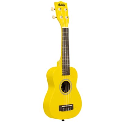 Kala Brand Ukadelic Soprano Ukulele & Bag Taxi Cab Yellow image 2