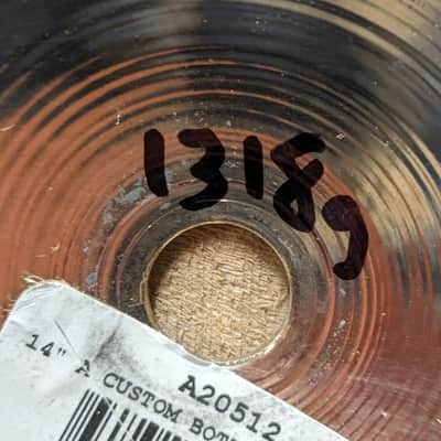 Zildjian 14" A Custom Hi-Hat Cymbals (Pair) 1991 - Present - Brilliant image 21