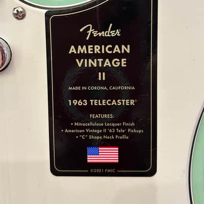 Fender American Vintage II 1963 Telecaster  - Seafoam Green /7lbs. 8.9oz. #V2440996 image 6