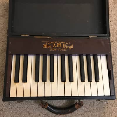 Antique Virgil Silent Practice Clavier Piano Keyboard image 1