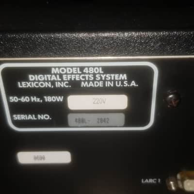 Lexicon 480L Digital Effects System with LARC Remote 1980s - Black / White Remote image 17