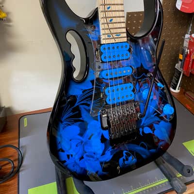 Ibanez JEM77P-BFP Steve Vai Signature 2015 - Present - Blue Floral Pattern image 1