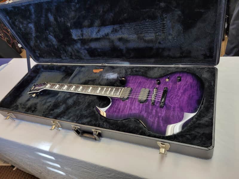 ESP LTD, model Viper-1000 Electric Guitar, with ESP hardshell case image 1