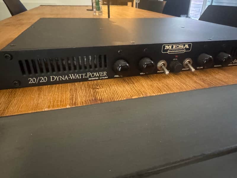 Mesa Boogie 20/20 2-Channel 20-Watt Power Amplifier 1995 - 2005 - Black image 1