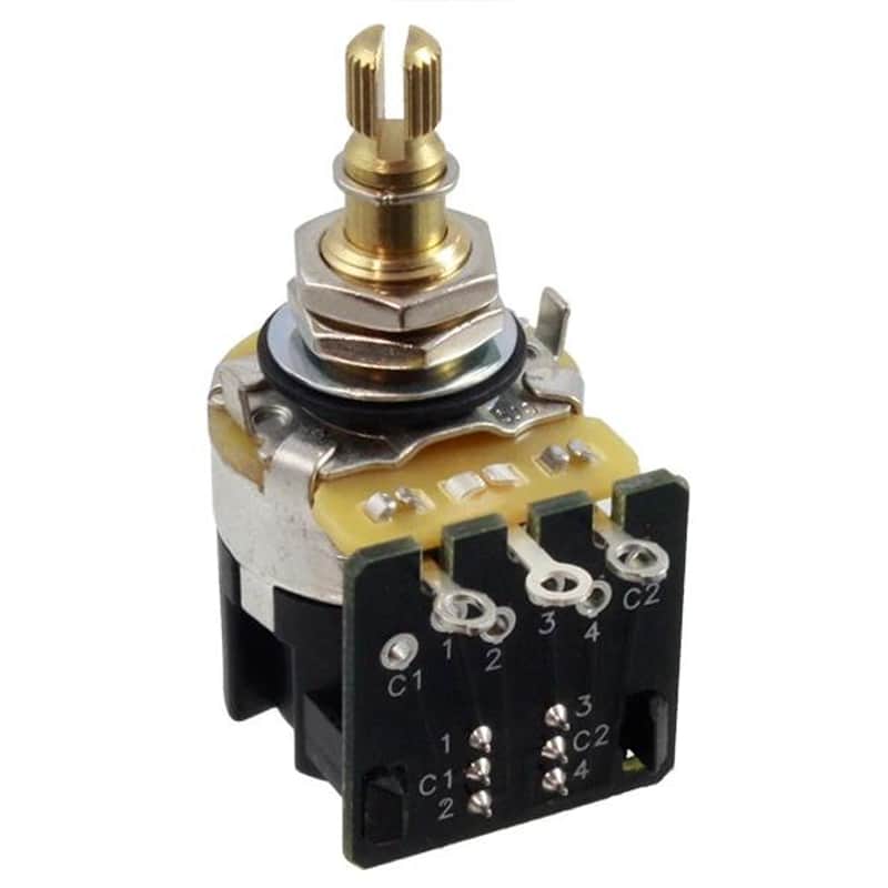 CTS 500K Push Pull Pot DPDT 3/8" Short Shaft Audio Taper EP-5586-000 image 1
