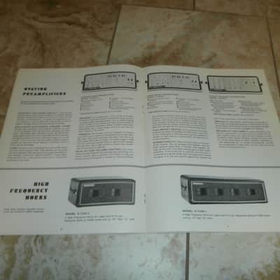 Vintage 1968 Ovation Third Generation Amplifier Catalog and Price List! Rare, Original Case Candy! image 4