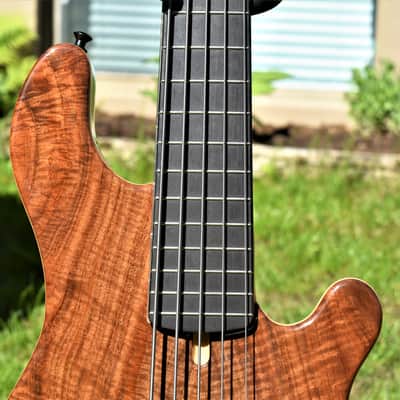 Lakland 55-94 2017 Natural Walnut Burl image 6