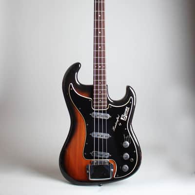 Burns Jazz Bass Solid Body Electric Bass Guitar (1964), ser. #6326, black tolex hard shell case. image 1