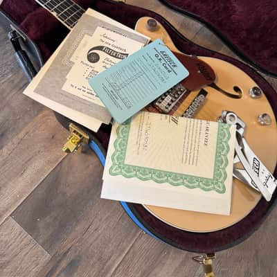 Gretsch G6112TCB-JR Center Block Jr. 2016 - 2018 - 2-Tone Jaguar Tan / Copper Metallic image 12