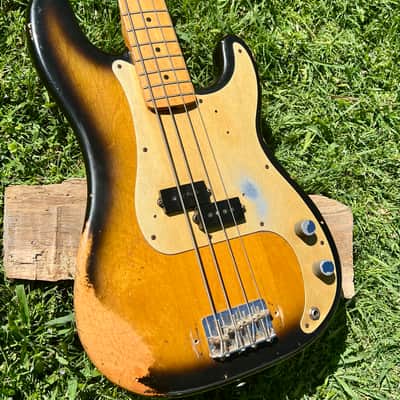 Vintage Fender Fullerton 57 Reissue Precision Bass Guitar 1982 image 1