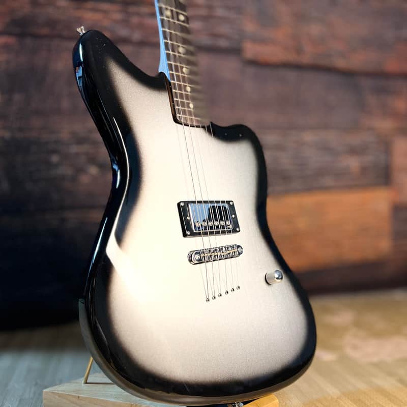 Tone Bakery Jazzbird M with Warmoth Roasted Maple Neck and Gotoh Hardware- Silverburst image 1