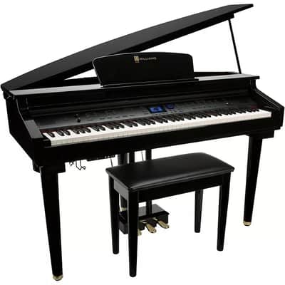 Williams Symphony Grand Digital Piano with Bench – Ebony Polish image 1
