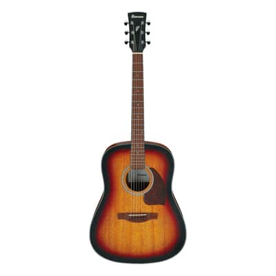 Used Ibanez PF54 Dreadnought Acoustic Guitar - Open Pore Vintage Sunburst image 2